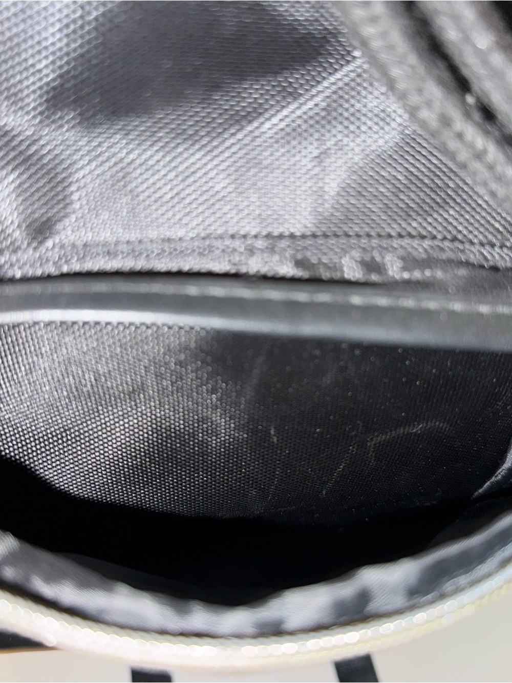 Versace Perfums black nylon backpack bag w gold hardware like new - Picture 6 of 15